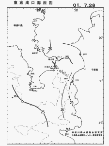 東京湾口海況図(2001/07/28)