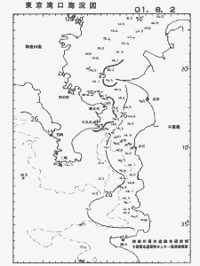 東京湾口海況図(2001/08/02)
