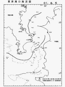東京湾口海況図(2001/08/05)