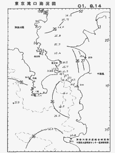 東京湾口海況図(2001/08/14)