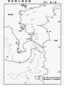 東京湾口海況図(2001/08/18)