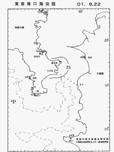 東京湾口海況図(2001/08/22)