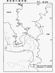 東京湾口海況図(2001/08/29)