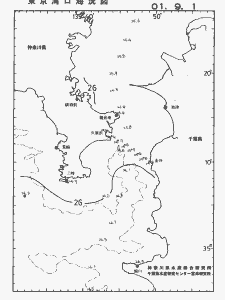 東京湾口海況図(2001/09/01)