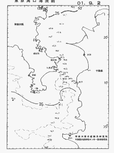 東京湾口海況図(2001/09/02)