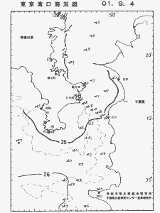 東京湾口海況図(2001/09/04)