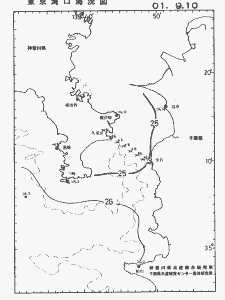 東京湾口海況図(2001/09/10)