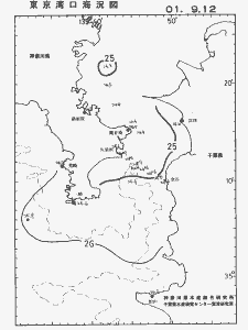 東京湾口海況図(2001/09/12)