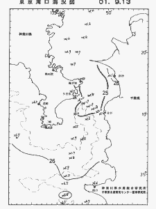 東京湾口海況図(2001/09/13)