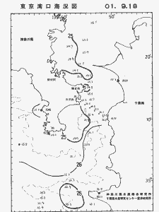 東京湾口海況図(2001/09/18)
