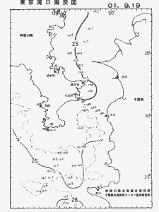 東京湾口海況図(2001/09/19)