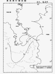 東京湾口海況図(2001/09/24)