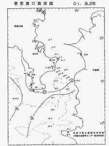 東京湾口海況図(2001/09/26)