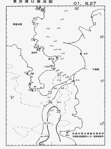 東京湾口海況図(2001/09/27)