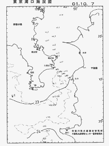 東京湾口海況図(2001/10/07)