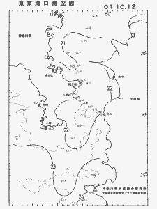 東京湾口海況図(2001/10/12)