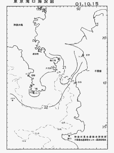 東京湾口海況図(2001/10/15)