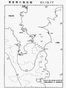 東京湾口海況図(2001/10/17)