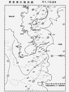 東京湾口海況図(2001/10/24)