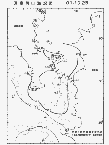 東京湾口海況図(2001/10/25)