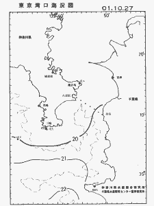 東京湾口海況図(2001/10/27)