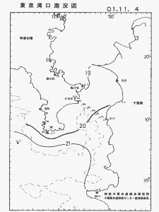 東京湾口海況図(2001/11/04)