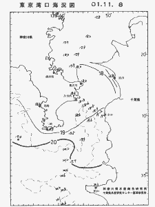 東京湾口海況図(2001/11/08)
