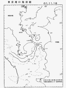 東京湾口海況図(2001/11/18)
