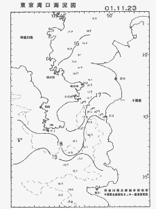 東京湾口海況図(2001/11/23)