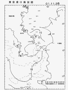 東京湾口海況図(2001/11/26)