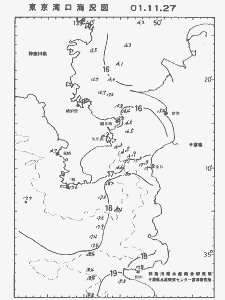 東京湾口海況図(2001/11/27)