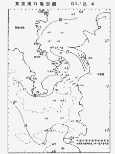 東京湾口海況図(2001/12/04)