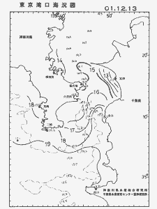 東京湾口海況図(2001/12/13)