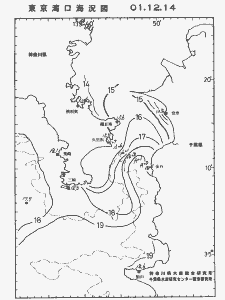 東京湾口海況図(2001/12/14)