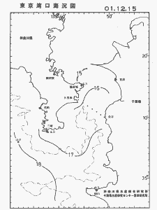 東京湾口海況図(2001/12/15)