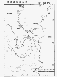東京湾口海況図(2001/12/16)