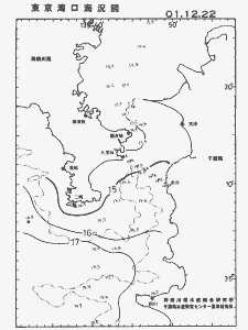 東京湾口海況図(2001/12/22)