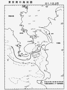東京湾口海況図(2001/12/25)