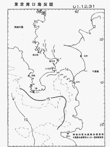東京湾口海況図(2001/12/31)