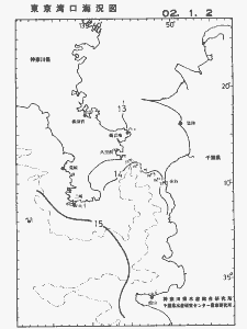 東京湾口海況図(2002/01/02)