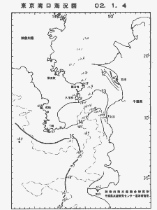 東京湾口海況図(2002/01/04)