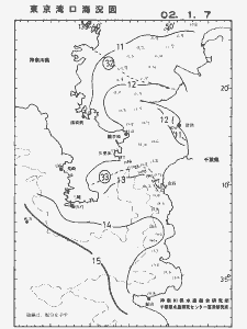 東京湾口海況図(2002/01/07)