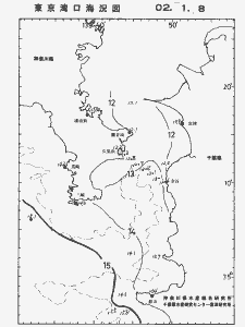東京湾口海況図(2002/01/08)