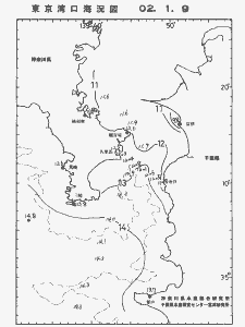 東京湾口海況図(2002/01/09)