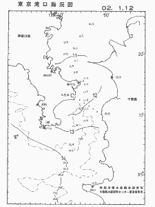 東京湾口海況図(2002/01/12)
