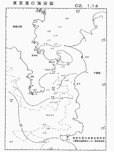 東京湾口海況図(2002/01/14)