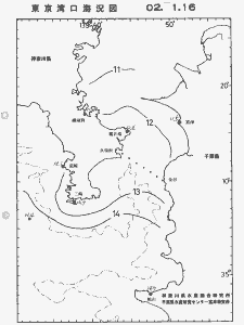 東京湾口海況図(2002/01/16)