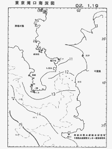 東京湾口海況図(2002/01/19)