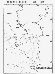 東京湾口海況図(2002/01/23)