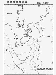東京湾口海況図(2002/01/27)